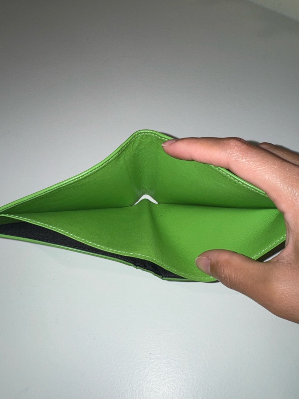 Balenciaga GREEN Bi-Fold Men’s Wallet - Picture 5 of 9